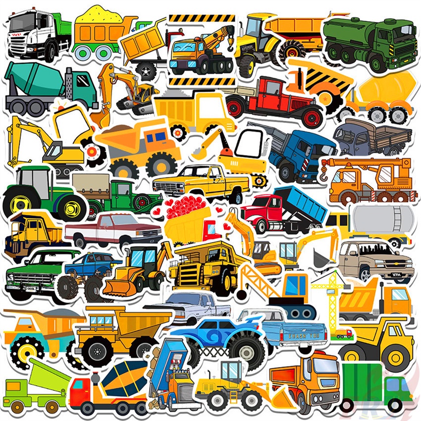 Bộ 100 Cái ❉ Miếng Dán Trang Trí Xe Hơi Xe Buýt Độc Đáo ❉ Miếng Dán Đề Can Thời Trang Đa Ứng Dụng
