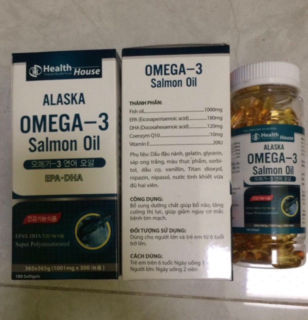 Alaska Omega 3 Bổ Não, Tăng Cường Thị Lực, Giảm Nguy Cơ Mắc Bệnh Tim Mạch