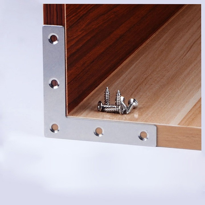 Ke Chữ L Định Hình - Ke Chữ L Định Hình Dùng Cố Định Tủ Đồ Cánh Cửa 60*60mm