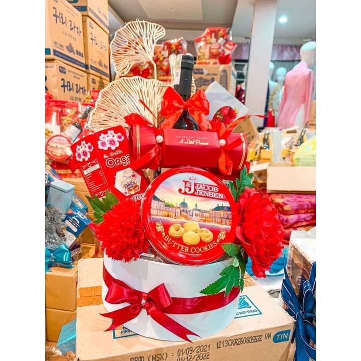ảnh thật - giỏ quà tết - GIỎ QUÀ TẾT 2022(gói theo yêu cầu khách hàng) | BigBuy360 - bigbuy360.vn