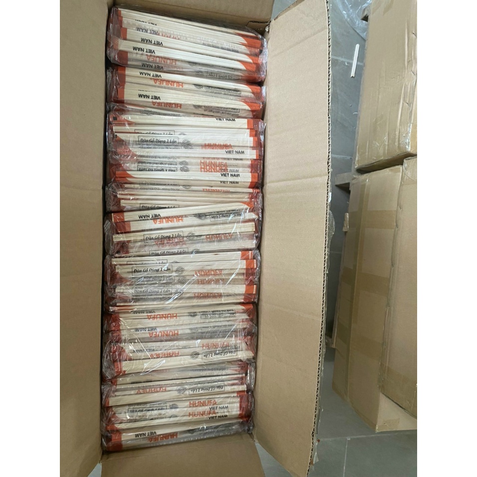 Set 100 đôi đũa gỗ tách dùng 1 lần xuất Nhật kèm tăm