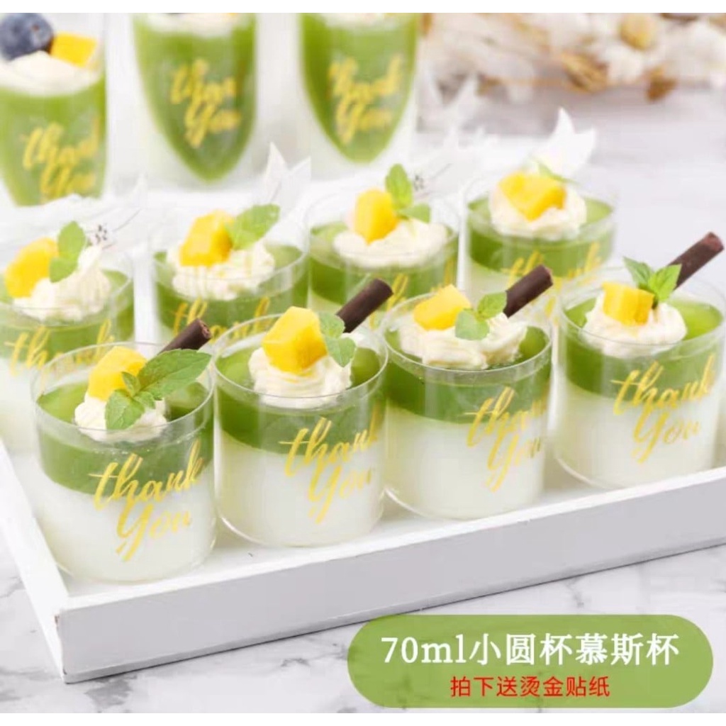 Ly nhựa mousse tròn thấp không nắp - LC86