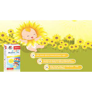 Vitamin Kinder Active D3 drops - Nhập khẩu Aktiv Doppelherz từ Đức,TĂNG phát triển chiều cao, hấp thụ canxi/ PHARMACY Q7