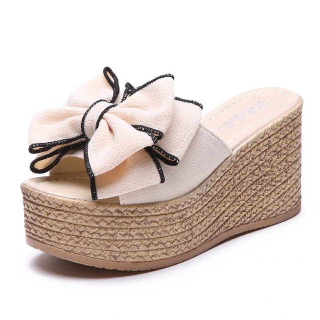 Giày dép đế xuồng quai nơ