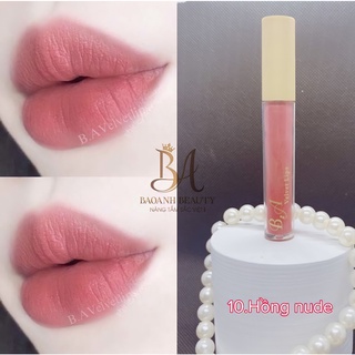Son Kem B.A Velvet Lips Màu Hồng Nude 10ml