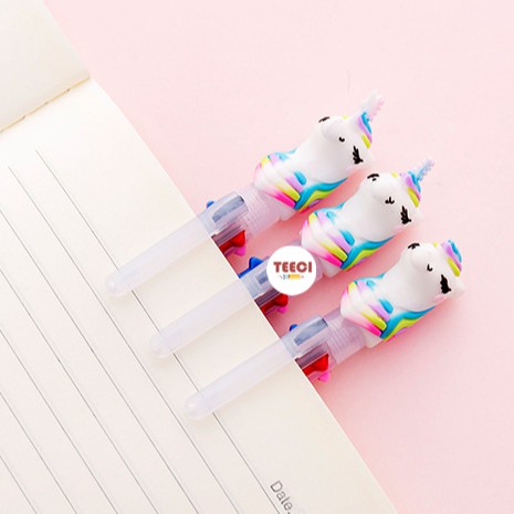 &lt;Ảnh Thật Shop Chụp&gt; Bút Bi 6 Ngòi Nhiều Màu Hình Ngựa Chibi D153