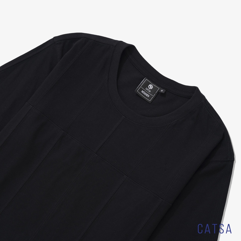 Áo thun cổ tròn 3 màu vải Cotton co giãn, thấm hút mồ hôi CATSA ATN277 - 78 - 79