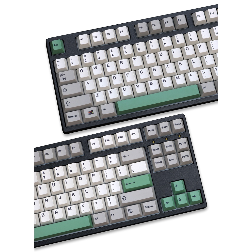 Set Keycap PBT nút bàn phím cơ phối màu 9009, Sakura phù hợp nhiều layout cơ bản