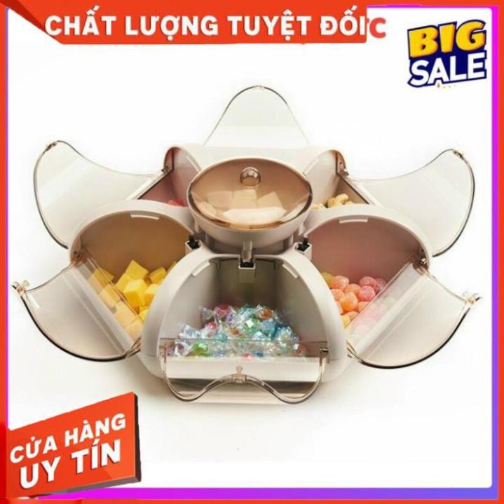 [Loại 2 tầng 10 ngăn ] Khay mứt tết đựng bánh kẹo chất liệu nhựa cao cấp kiểu dáng sang trọng