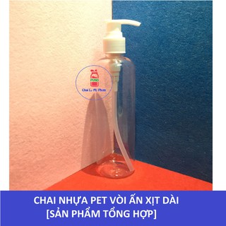 Chai nhựa xịt giọt ấn dài đựng chiết mỹ phẩm đủ loại (Bán lẻ)