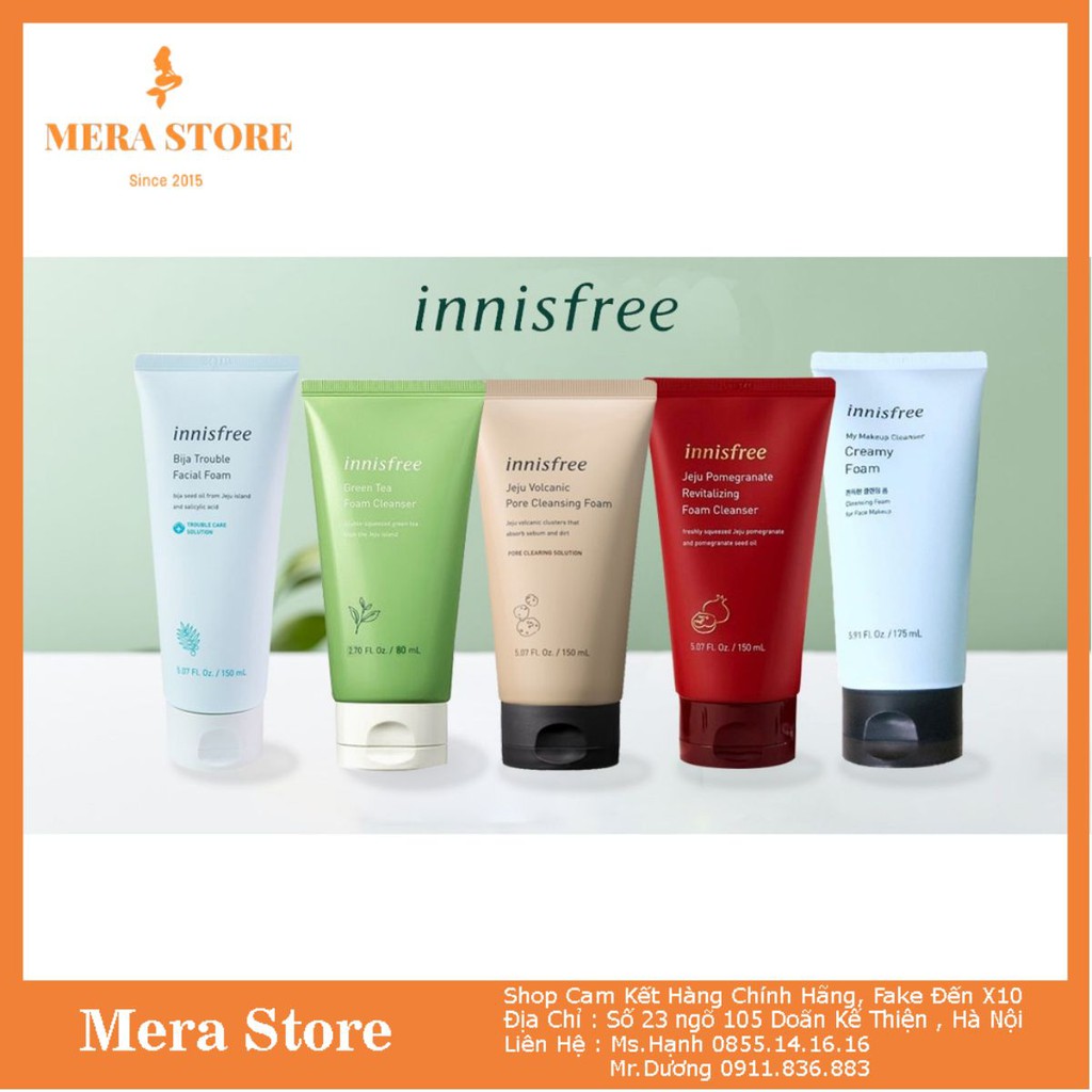 💝 CHUẨN AUTH 💝 Sữa Rửa Mặt Innisfree Cleansing Foam