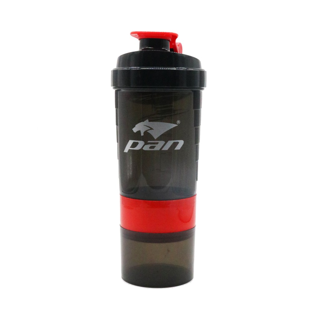 [Mã FAMALLT5 giảm 15% đơn 150K] Bình nước tập gym 3 ngăn shaker tiện dụng 500ml Pan