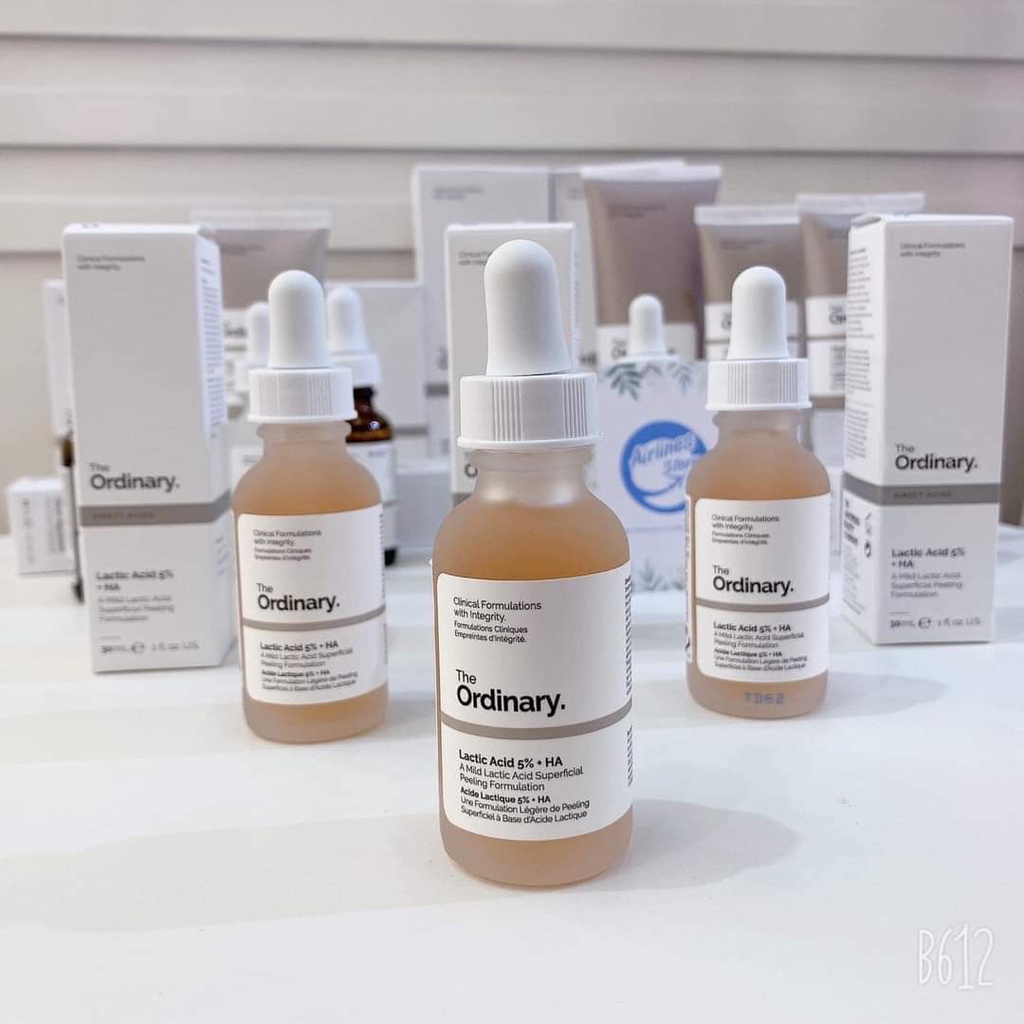 Tinh Chất Tẩy Da Chết Và Làm Sáng Da The Ordinary Lactic Acid 5% + HA 30ml