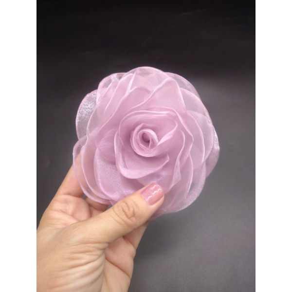 Set 2 nơ ren trang trí giày nhựa đi mưa trang trí giày