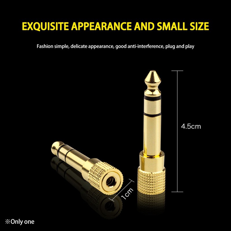 Jack Cắm 3.5mm 6.5mm Male Sang 3.5mm Female Audio Connector 3.5