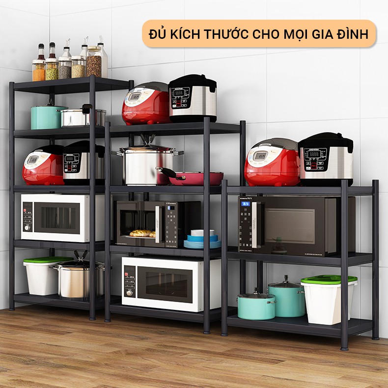 [ INOX 304 ] Kệ lò vi sóng 3,4,5 tầng Sơn Đen Đa Năng 2021 Kệ Inox nhà bếp, Giá Tủ để đồ thông minh