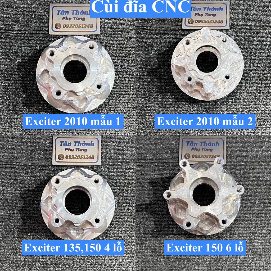 Cùi đĩa tải nhôm CNC Exciter 135, 150, Exciter 2010