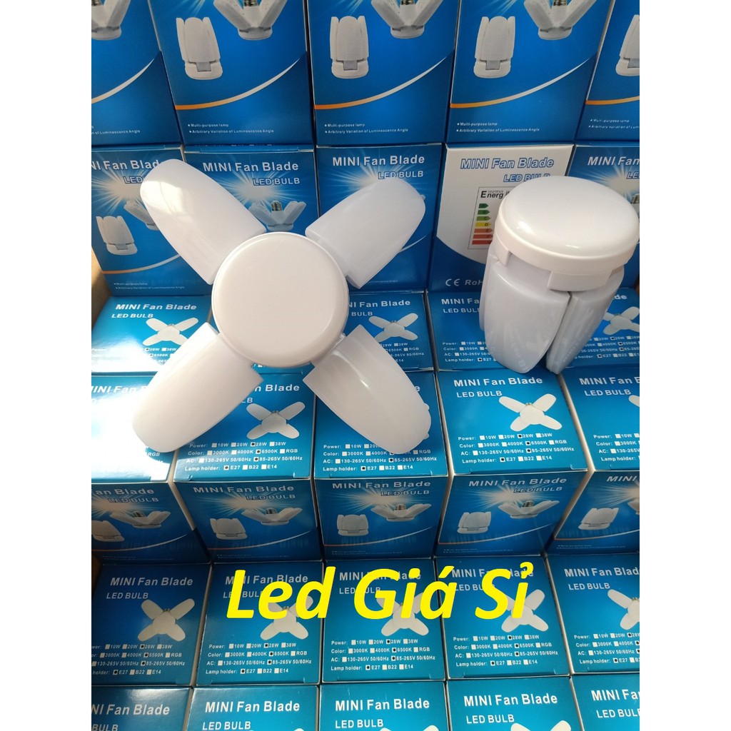 Bóng đèn led 4 cánh mini 40w siêu sáng - bảo hành 1 năm