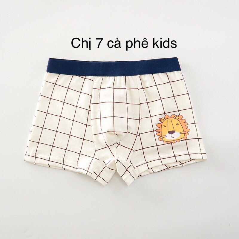 Quần lót bé trai set 4 quần size 7-45kg