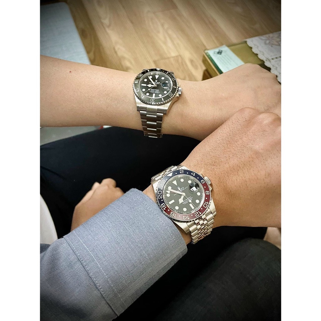 Đồng hồ nam Rolex Master II Batman 40mm máy ETA Calibre 3186 28800mph, khung thép oystersteel 904l, sapphire nguyên khối