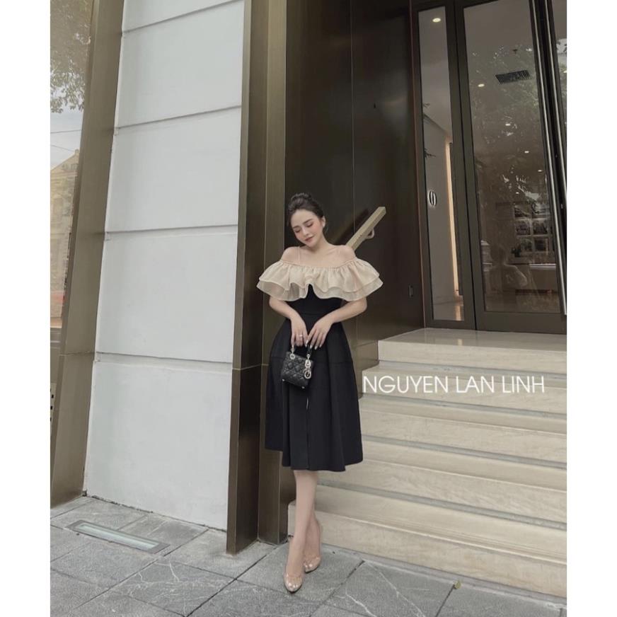 [ 𝐅𝐑𝐄𝐄 𝐒𝐇𝐈𝐏 ]   VÁY 2 DÂY BÈO TƠ TRỄ VAI TIỂU THƯ