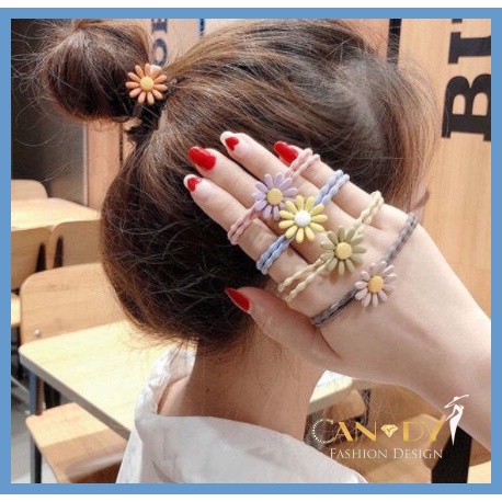 Chun Buộc Tóc Hoa Cúc Dây Buộc Tóc Loại 1 Hot Trend - Candy Fashion