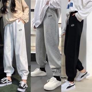 Quần Jogger Nỉ Thêu SPUN Ulzzang Jem closet (Ánh Thật)