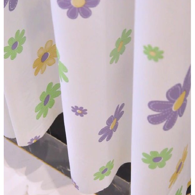 Rèm phòng tắm / Rèm cửa sổ hoa (180cm x 180cm)