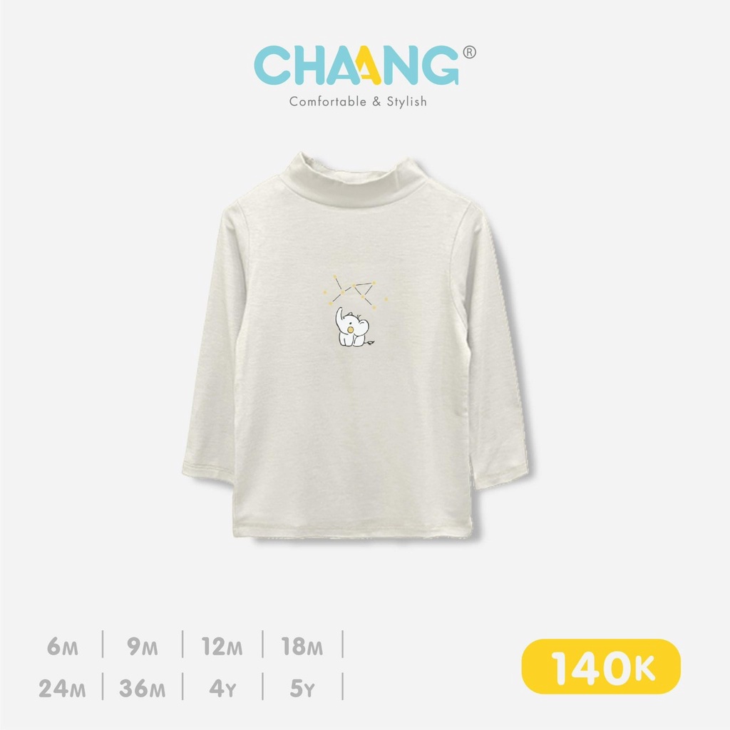 [CHÍNH HÃNG] Áo cổ lọ giữ nhiệt trẻ em chất liệu cotton mềm mại họa tiết Chaang