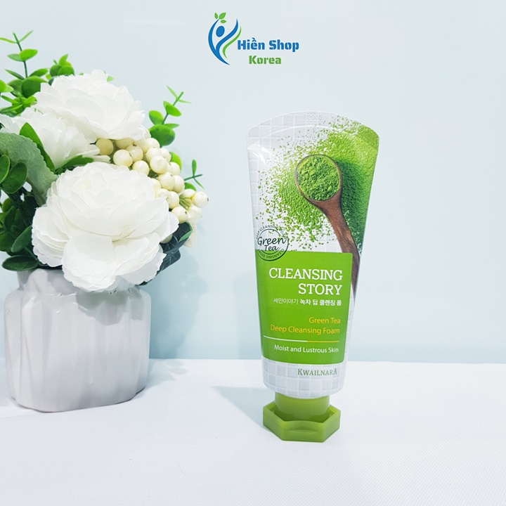 Sữa rửa mặt hàn quốc kwaillana cleansing story trà xanh, nhân sâm, dưa leo, lô hội, gạo nâu giúp sạch bã nhờn, tạo ẩm