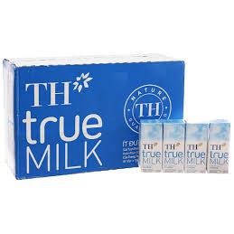 [Mã MEIHY1 Hoàn 8% đơn 199k] Thùng 48 Hộp Sữa Tươi TH True Milk Có đường/Dâu/Ít đường 180ml