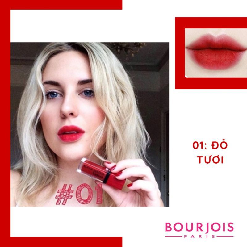 Son kem lì Bourjois Velvet pháp