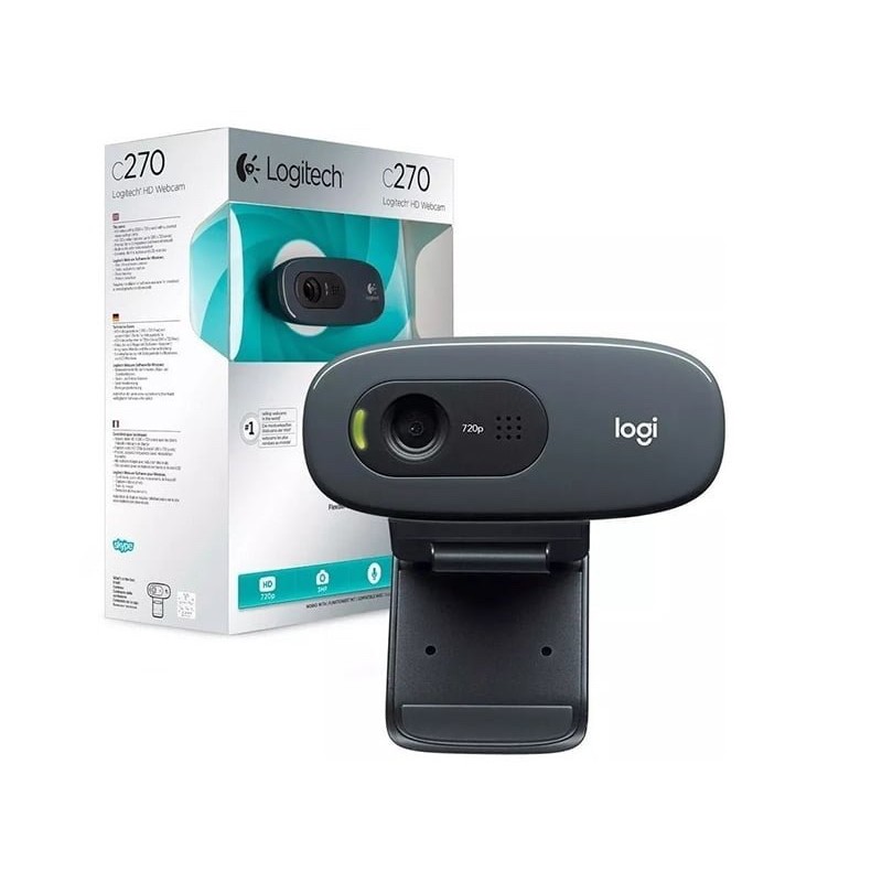 [Mã 159ELSALE hoàn 7% xu đơn 300K] Webcam Logitech C270 HD cho laptop/ android TV box giá tốt nhất thị trường