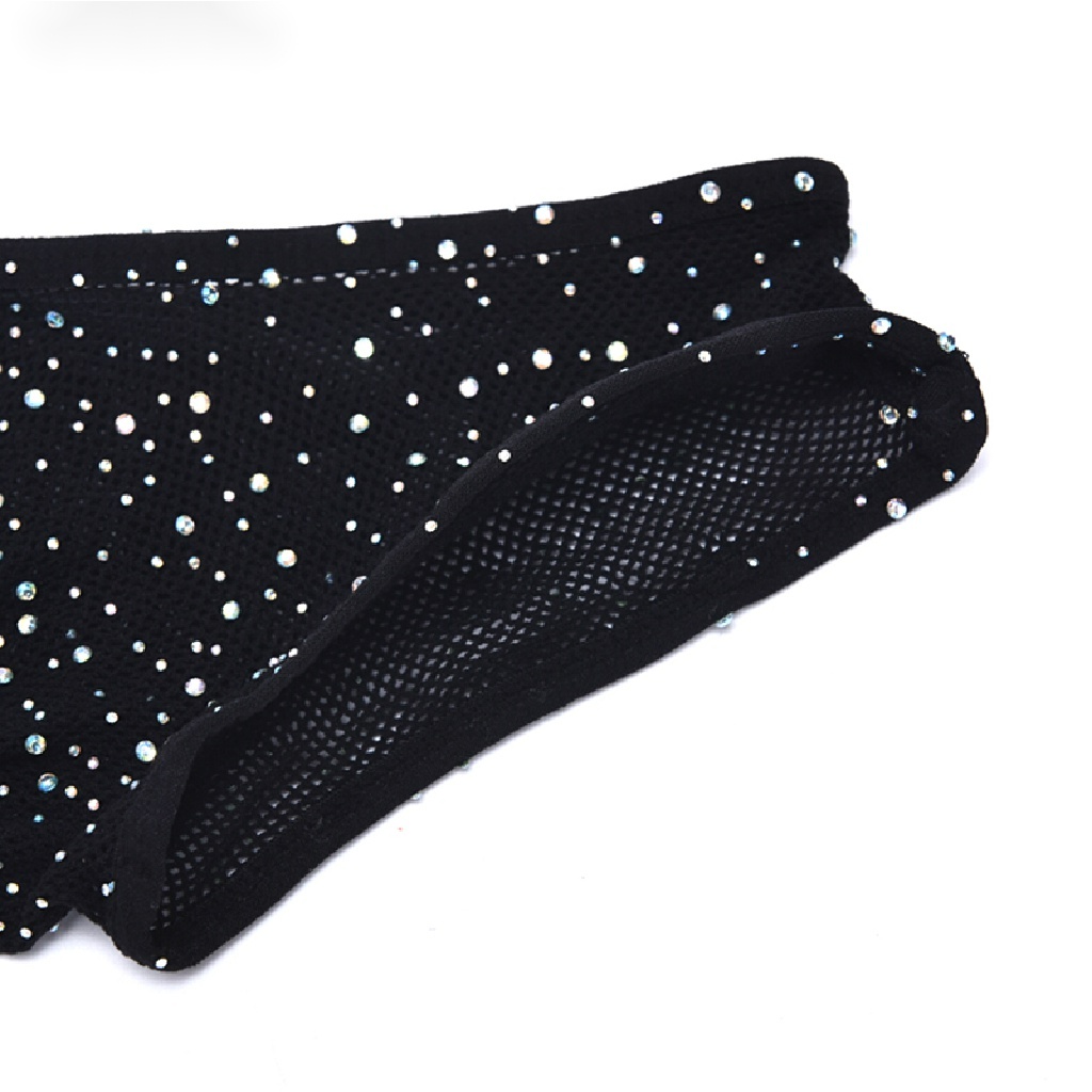 Bộ Đồ Bơi Liền Thân Phối Ren Lưới Đính Đá Gợi Cảm Cho Nữ