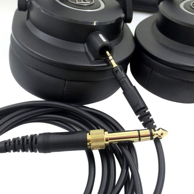 Dây Cáp Thay Thế Cho Tai Nghe Audio-Technica Ath-M50X M40X M60X M70X 23 Augt2 6.35mm