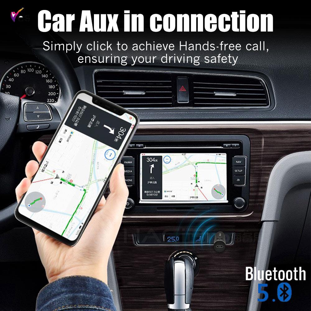 3.5MM Car Bluetooth Receiver Bluetooth 5.0 Audio Receiver AUX Bluetooth Speaker Stereo Adapter