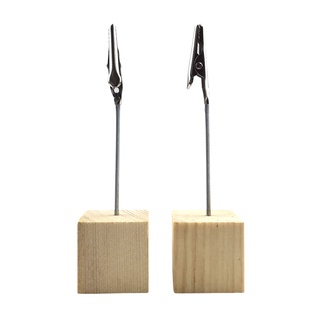 Wobbler đế gỗ wb-006 3x3cm kẹp nhọn - bịch