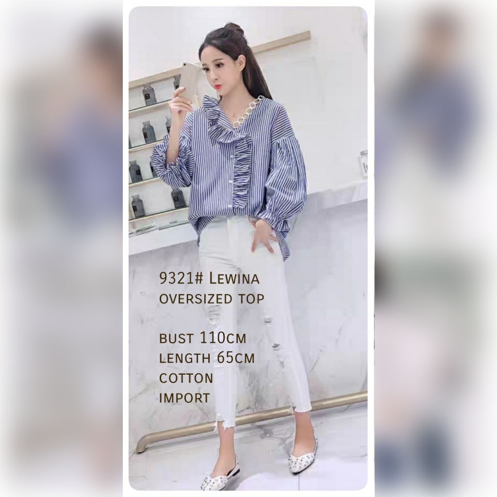 Áo Sơ Mi JUMBO SP3 9321 Chất Liệu COTTON Nhập Khẩu Cao Cấp Cho Nữ | Cánh Tay Áo Dài Vừa Vặn Với XL LD 110CM | Áo Blouse Nữ Ngoại Cỡ Lớn | Áo Sơ Mi Màu Sắc Trắng Xanh Cho Nữ | Hàng Đầu JUMBO Blouse Cách Tân Thanh Lịch Hàng Đầu 2022
