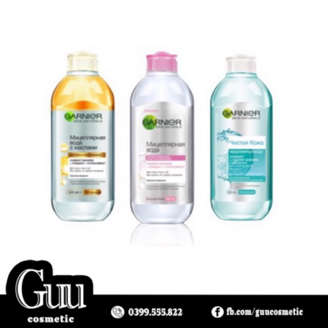 Nước tẩy trang Garnier 400ml - Guu