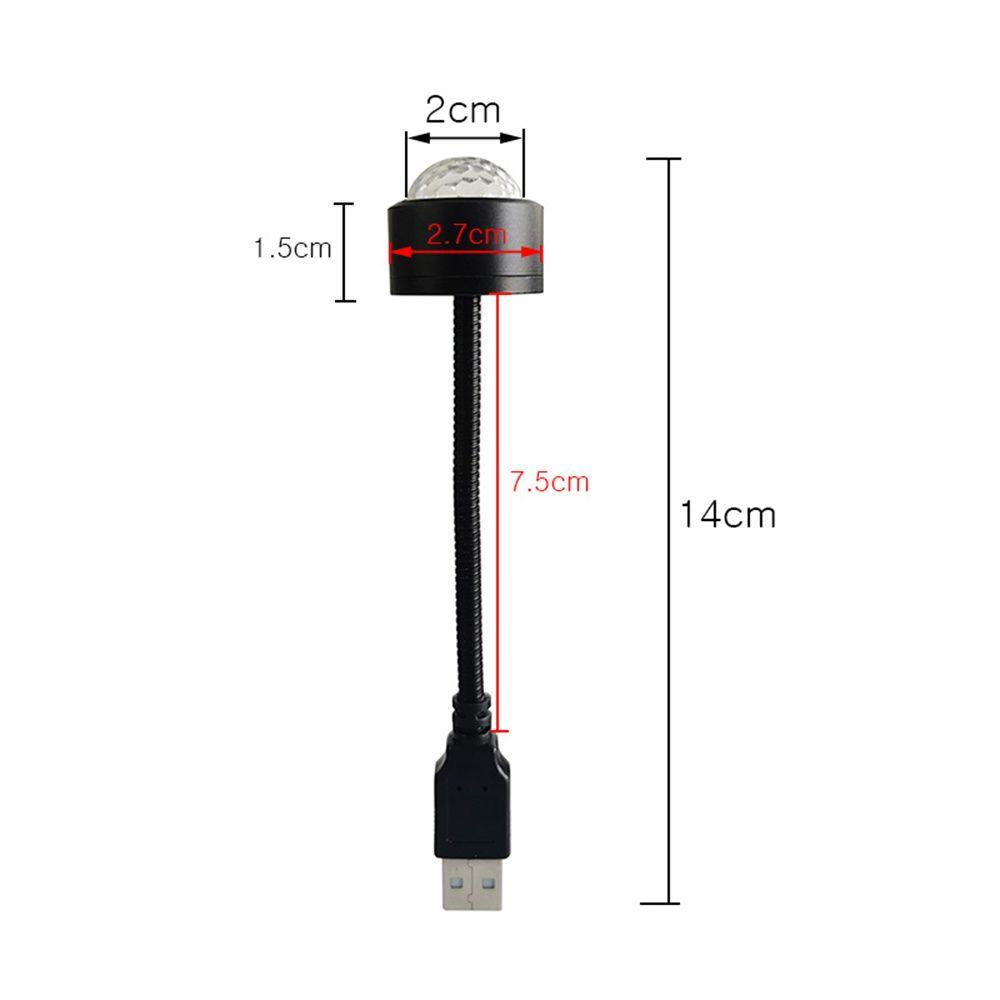 Đèn LED USB Trang Trí Nội Thất Xe Hơi Điều Khiển Bằng Giọng Nói Tiện Dụng