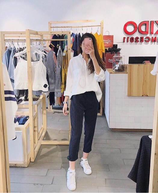ÁO SƠ MI TRƠN FOMR RỘNG