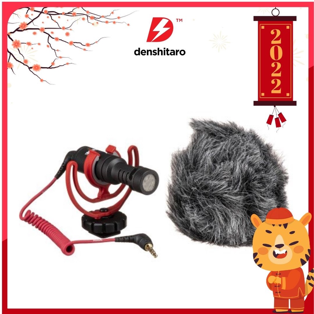 Denshitaro Micro cho máy quay Rode VideoMicro mic thu âm Chuyên Nghiệp cho Youtuber, TikToker D00-756