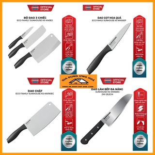 dao sunhouse - dao chặt KN190EC / dao thái / dao gọt hoa quả KN00/ bộ 3 món KN3E2