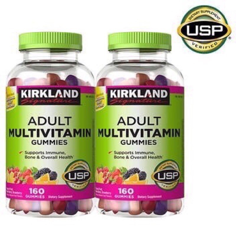 Kẹo dẻo bổ sung 10 loại Vitamins ,Kirkland Adult Multivitamin Gummies, 160 viên