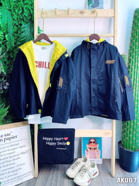 🌵 𝐓𝐡𝐞𝐔𝐥𝐳𝐳𝐚𝐧𝐠 🌵 007 Áo Khoác Kaki Đen-Vàng Hàng Xuất 2 Lớp Cao Cấp. Bomber Jacket Unisex | BigBuy360 - bigbuy360.vn