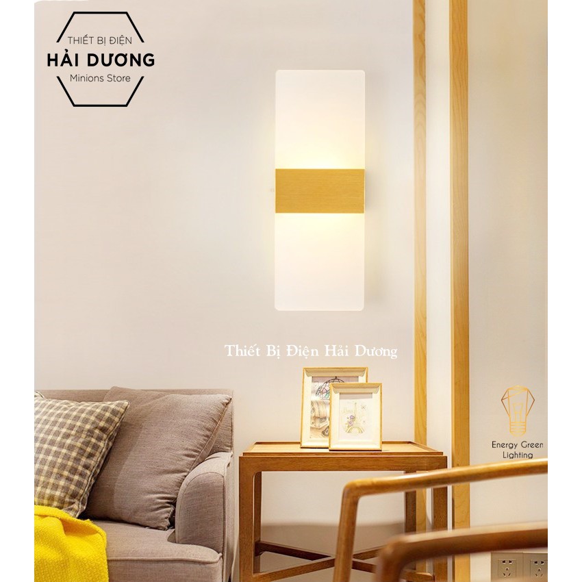 Đèn Led Gắn Tường Decor Hình Khối Chữ Nhật TN140 (3 chế độ ánh sáng Trắng - Vàng - Trung Tính )  - Cao 27cm ngang 10cm