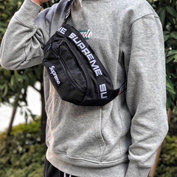 Túi bao tử Supreme dây chữ chất liệu polyester | BigBuy360 - bigbuy360.vn