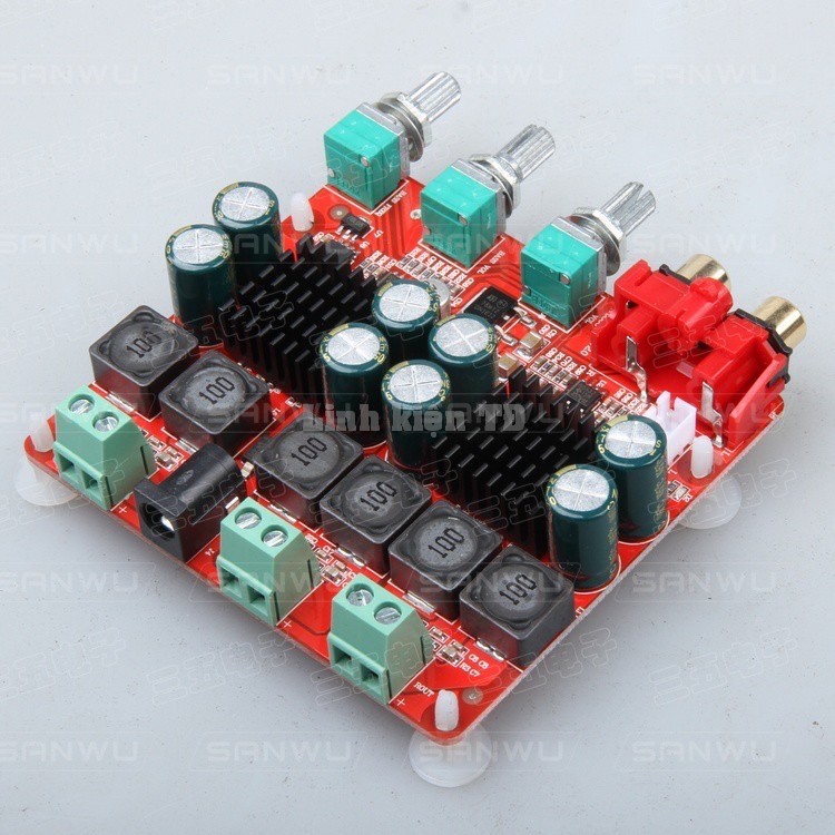 Mạch khuếch đại 2.1 TPA3116 2.1 50Wx2 + 100W Sanwu
