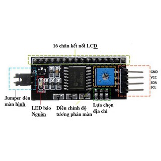 Mạch Chuyển Đổi Giao Tiếp I2C Cho LCD Module I2C