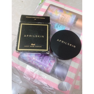 Phấn Nước April Skin Black Magic Snow Cushion Móp Vỏ Giấy